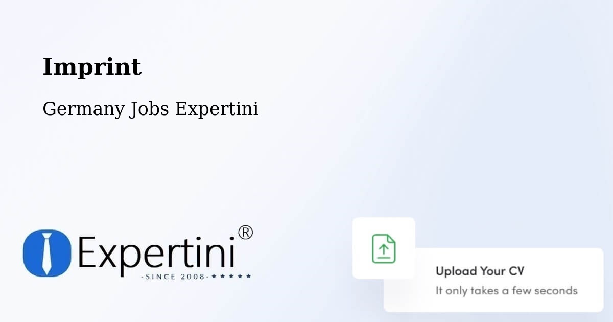 Imprint – Ahlen - Germany Jobs Expertini